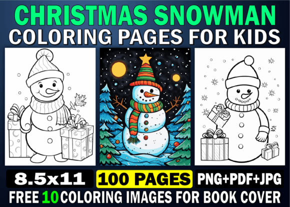 KDP Cute Snowman Coloring Pages for Kids: A Ready-to-Go Publishing Resource That Saves Time and Sparks Joy